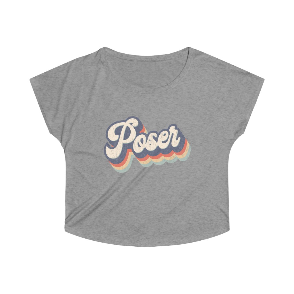 Download Poser Wide-Neck Tee - Wang Dang Doodle Tees