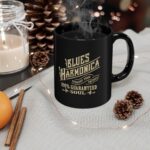 Vintage Blues Harmonica 11oz Black Mug
