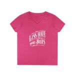 Less Hate More Blues Ladies' V-Neck T-Shirt