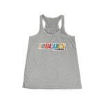 Blues Power Women's Flowy Racerback Tank