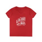 Less Hate More Blues Ladies' V-Neck T-Shirt